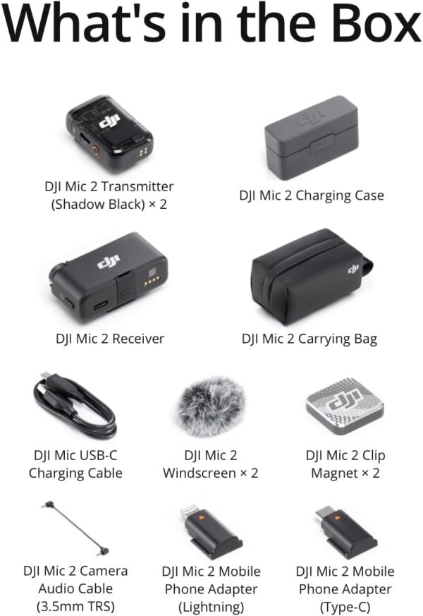 DJI Mic 2 (2 TX + 1 RX + Charging Case) - Image 7
