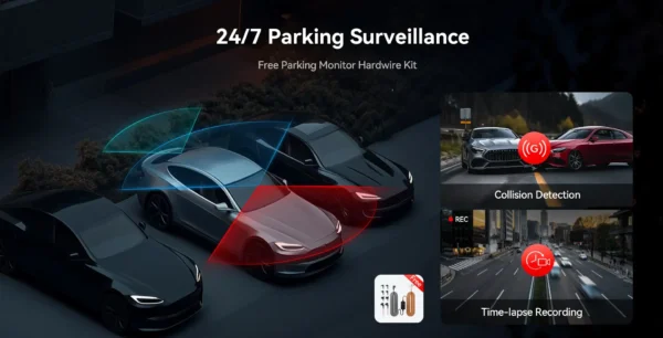Redtiger F17 Elite 3 Channel 4K+2.5K+1080P 24/7 Ultra-Color Wifi6 Dash Cam - Image 5