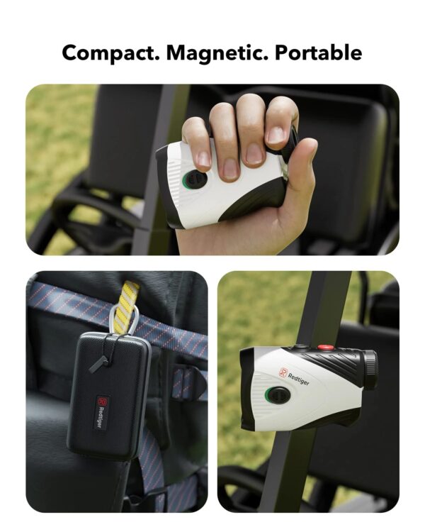 REDTIGER Golf Rangefinder with Slope, 1200 Yards Laser Rangefinder for Golf, 7X Magnification - Image 7
